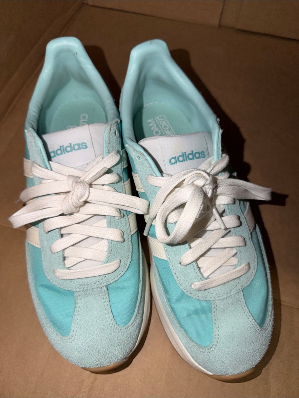 Adidas Women’s Cloudfoam Comfort Mint Teal Very Good Condition!